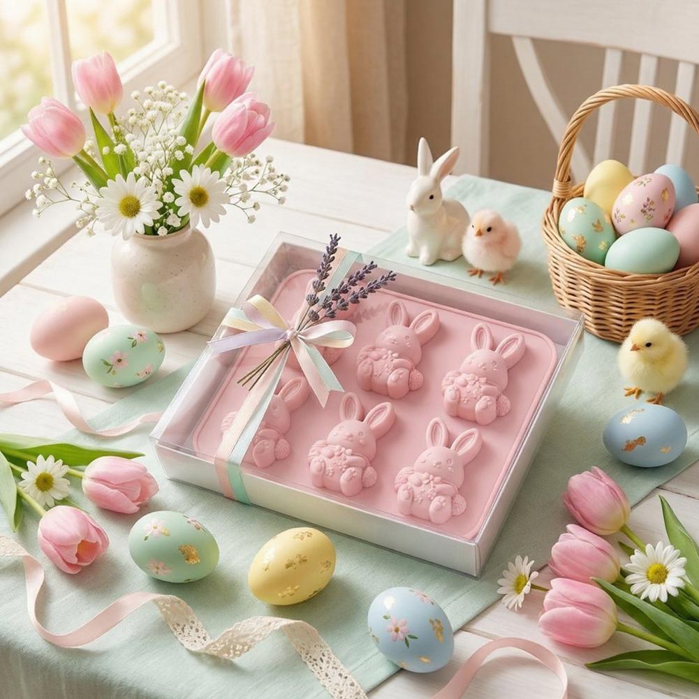 Bunny Cake Mold - Forma do lodu na Wielkanoc, zestaw