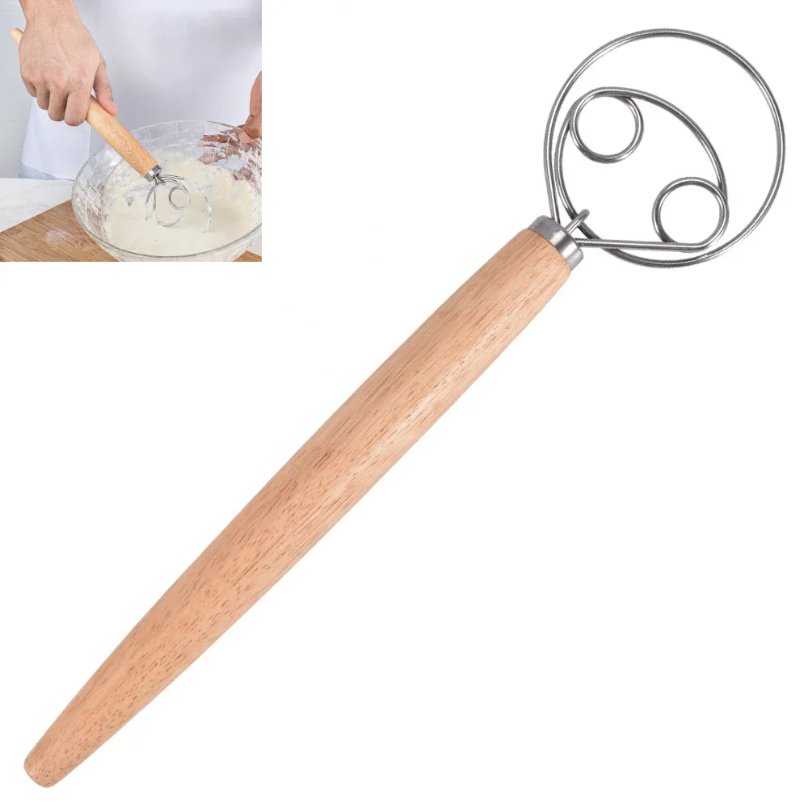 Danish Pancake Pan - Duża ręczna duńska trzepaczka do ciasta