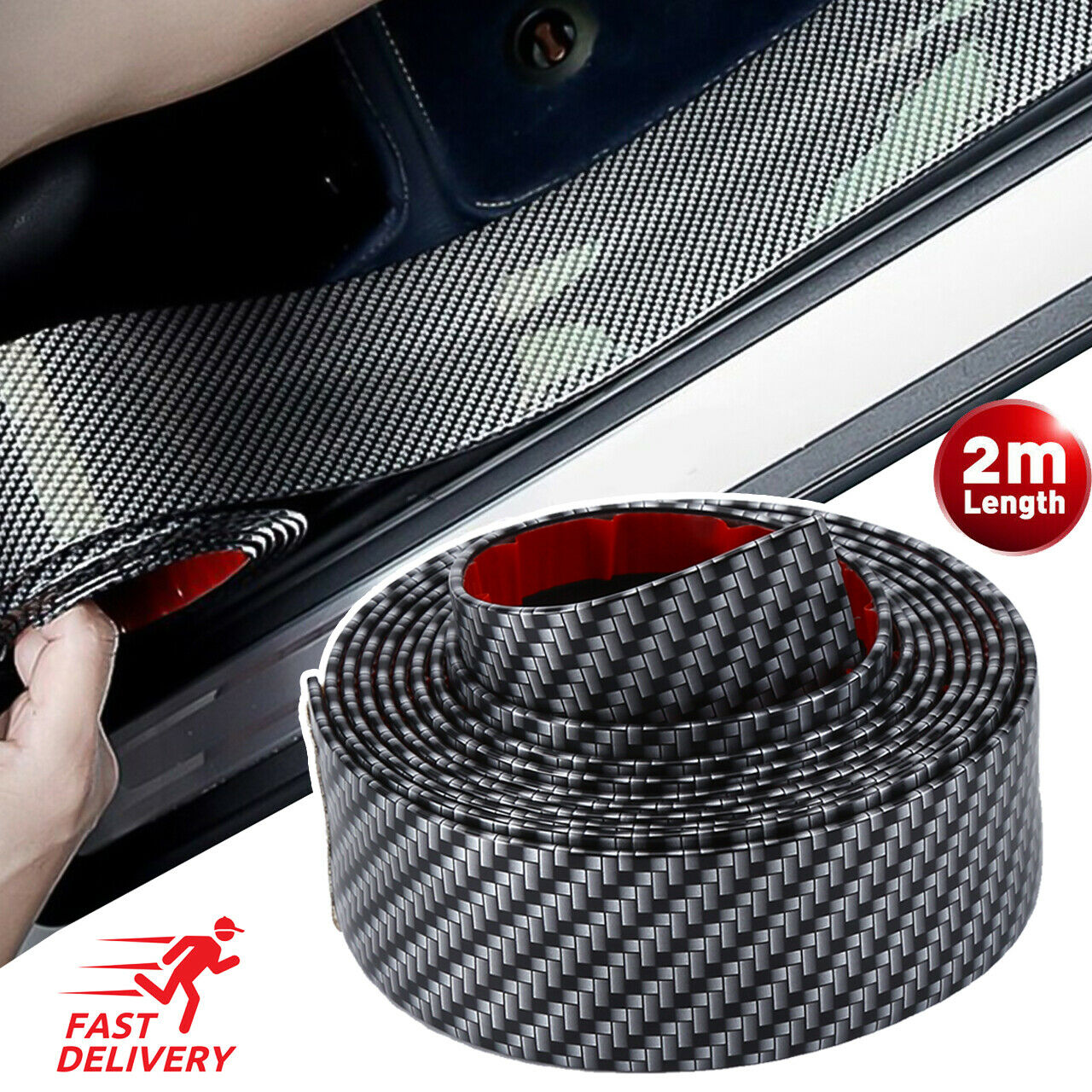 Crepe Pan Carbon - 2M naklejki samochodowe odporny na zarysowania