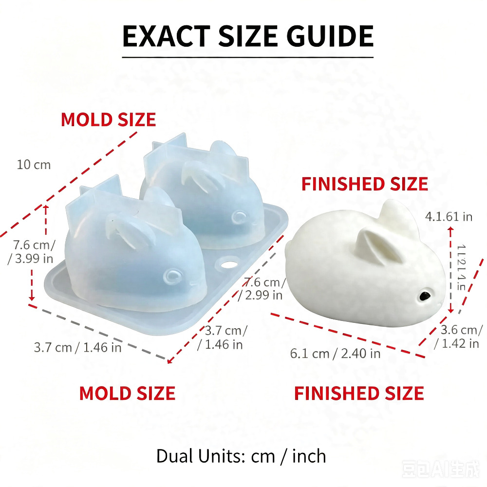 Forma silikonowa 3D Mini Króli – Bunny Cake Mold recenzja i cena