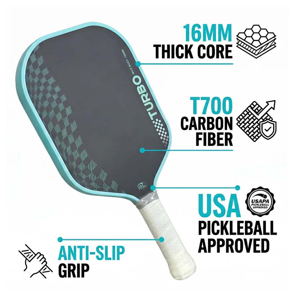 Rakietka do pickleballa TURBO  – Crepe Pan Carbon recenzja i cena