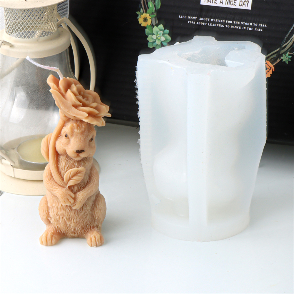 3D kwiat królik świeca silikon – Bunny Cake Mold recenzja i cena